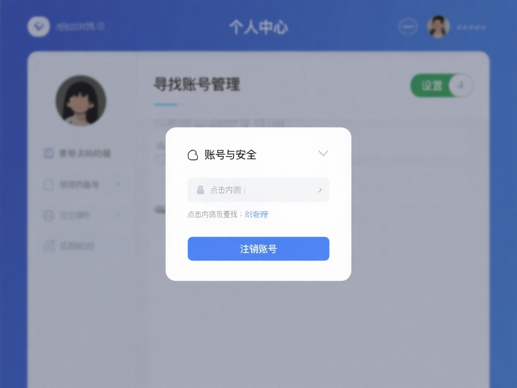 寻找账号管理选项：在个人中心中，通常会有“账号与安